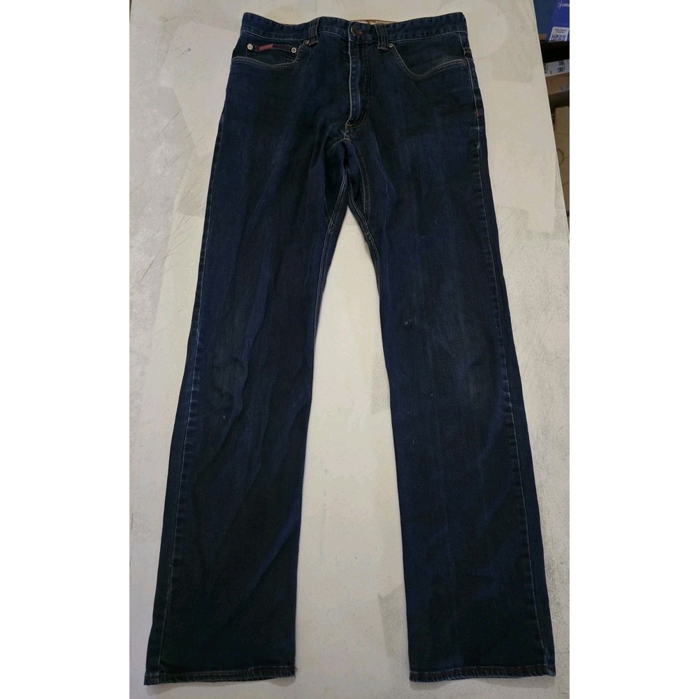 Mountain Khakis Men's 34x34 Blue Denim Jeans Slim Fit 5-Pocket hiking